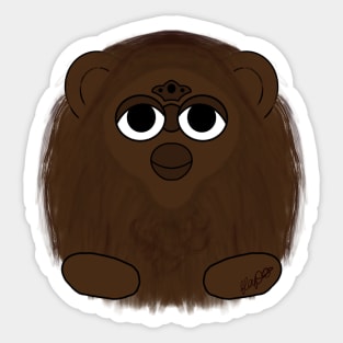 Bigfoot Furby Sticker